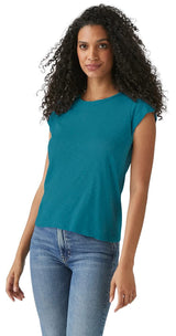 Michael Stars Trudy Supima Short Sleeve Tee in Tidal