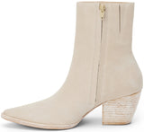 Matisse Caty Western Ankle Boot in Ecru Suede