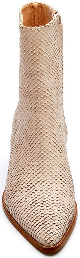 Matisse Caty Western Ankle Boot in Blush Snake