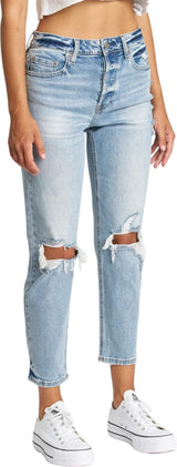 DAZE The Original High Rise Mom Jeans in Sweet Thing - Side