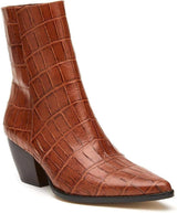 Matisse Caty Western Ankle Boot in Brown Croc