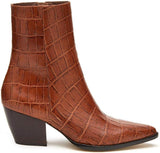 Matisse Caty Western Ankle Boot in Brown Croc