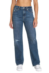 DAZE Sundaze High Rise Dad Denim Jeans in Visionary - Front