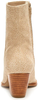 Matisse Caty Western Ankle Boot in Ivory Mini Leopard