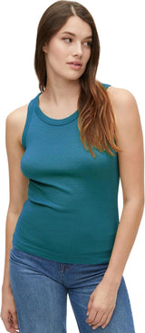 Michael Stars Paloma Shine Tank Top in Bright Teal