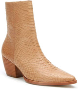 Matisse Caty Western Ankle Boot in Tan Snake