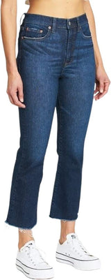 DAZE Shy Girl High Rise Crop Flare Jeans in Changes