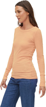 Michael Stars Legacy Supima Long Sleeve Tee in Tea Rose