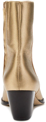 Matisse Caty Western Ankle Boot in Gold