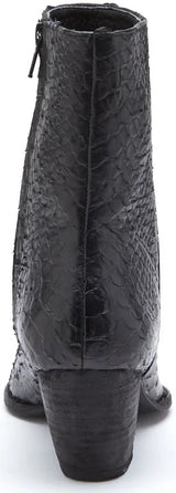 Matisse Caty Western Ankle Boot in Black Snake