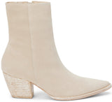 Matisse Caty Western Ankle Boot in Ecru Suede
