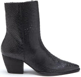 Matisse Caty Western Ankle Boot in Black Snake