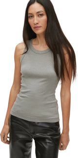Michael Stars Paloma Shine Tank Top in Granite