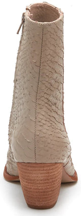 Matisse Caty Western Ankle Boot in Ivory Snake