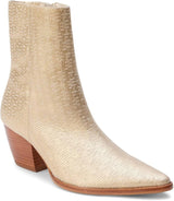 Matisse Caty Western Ankle Boot in Gold Weave