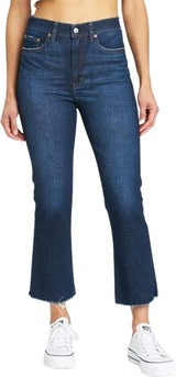 DAZE Shy Girl High Rise Crop Flare Jeans in Changes