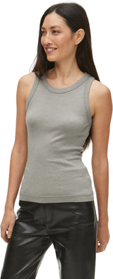 Michael Stars Paloma Shine Tank Top in Granite