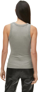 Michael Stars Paloma Shine Tank Top in Granite
