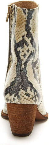 Matisse Caty Western Ankle Boot in Natural Snake