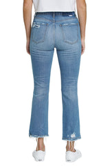 DAZE Shy Girl High Rise Crop Flare Jeans in Soulmate - Back
