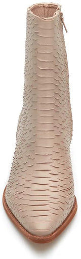 Matisse Caty Western Ankle Boot in Ivory Snake