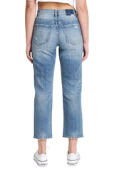 DAZE Straight Up High Rise Straight Denim Jeans in Totally Buggin