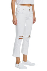 DAZE Shy Girl High Rise Crop Flare Jeans in First Date