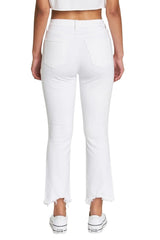 DAZE Shy Girl High Rise Crop Flare Jeans in First Love - Back