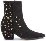 Matisse Caty Western Ankle Boot in Black Suede Stars