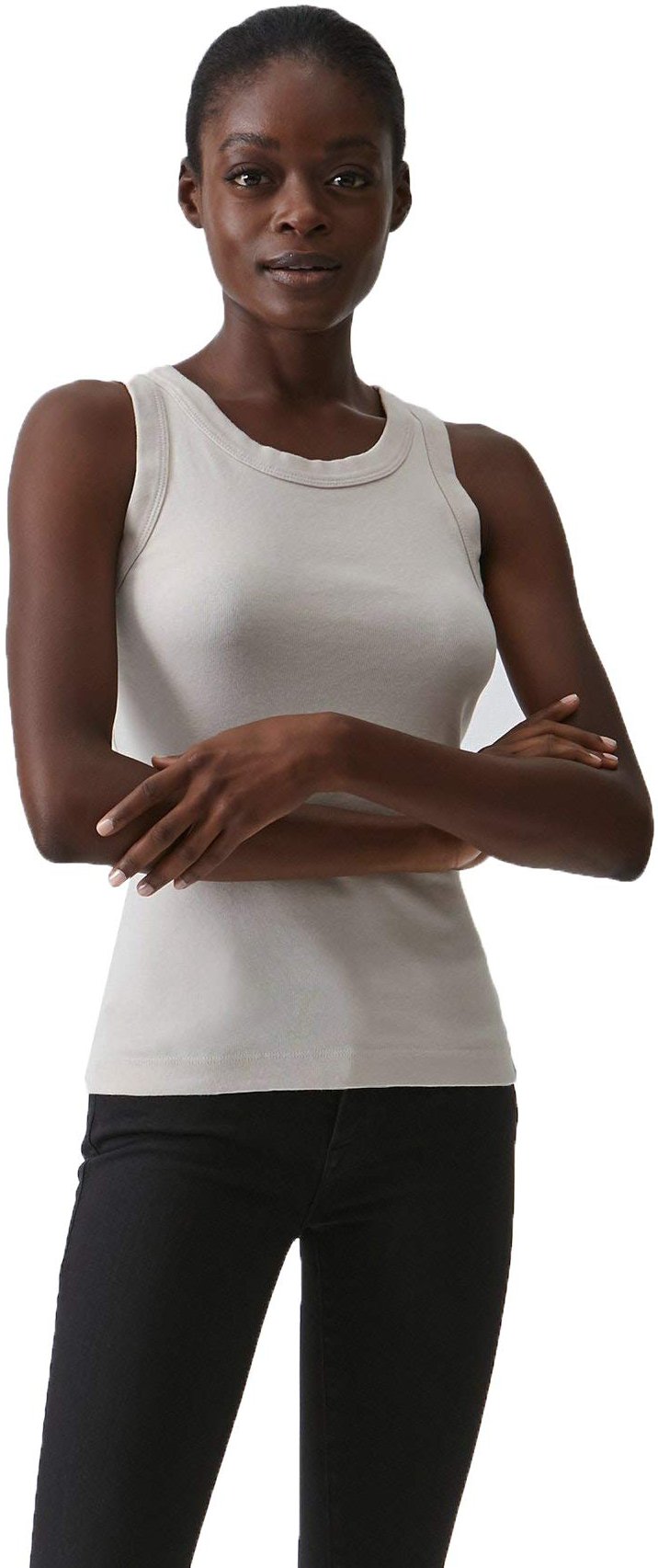 Michael Stars Paloma Tank Top in Bone