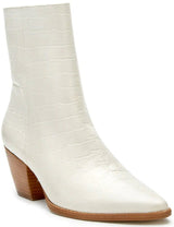 Matisse Caty Western Ankle Boot in Bone Croc