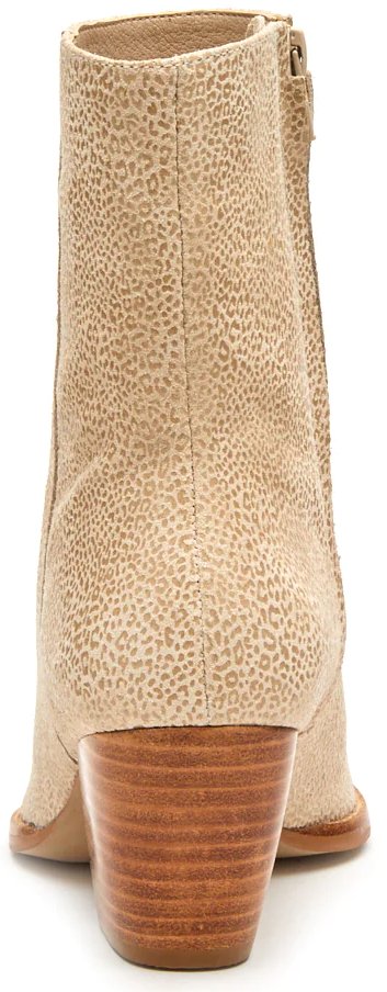 Matisse Caty Western Ankle Boot in Ivory Mini Leopard