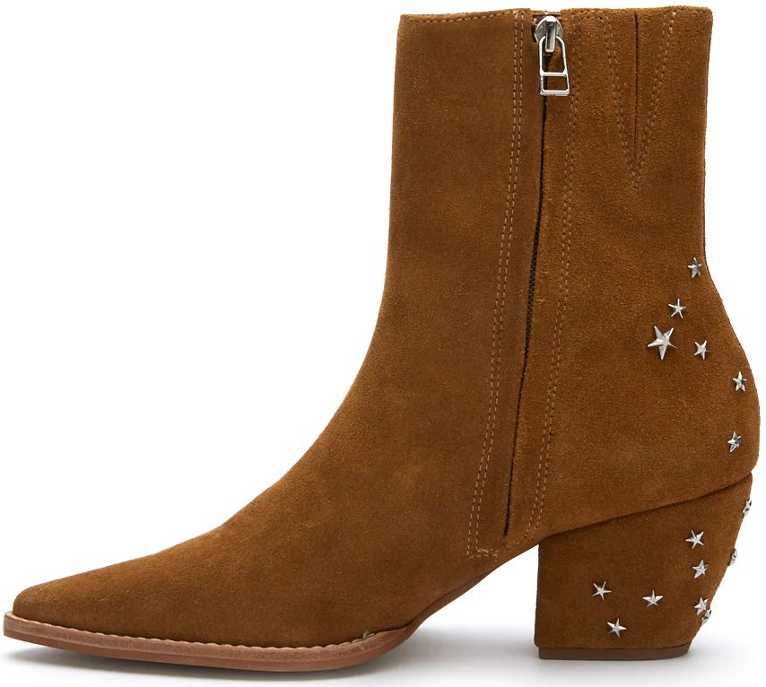 Matisse Caty Western Ankle Boot in Fawn Suede Stars