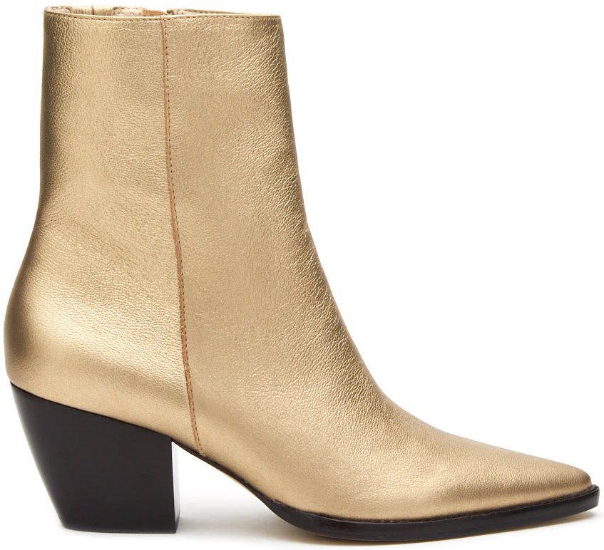 Matisse Caty Western Ankle Boot in Gold