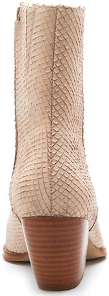Matisse Caty Western Ankle Boot in Blush Snake