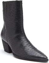 Matisse Caty Western Ankle Boot in Black Snake