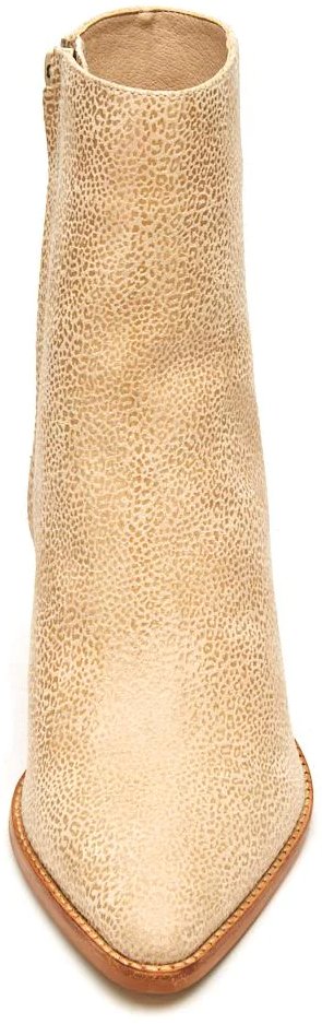 Matisse Caty Western Ankle Boot in Ivory Mini Leopard