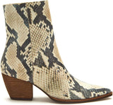 Matisse Caty Western Ankle Boot in Natural Snake